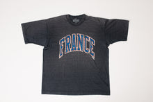 France Vintage Upcycled Tee / Charcoal Heather Grey