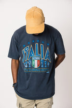 Italia Vintage Upcycled Tee / Washed Navy