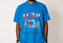 USA '94 "Soccer In America" Vintage Upcycled Tee / Royal