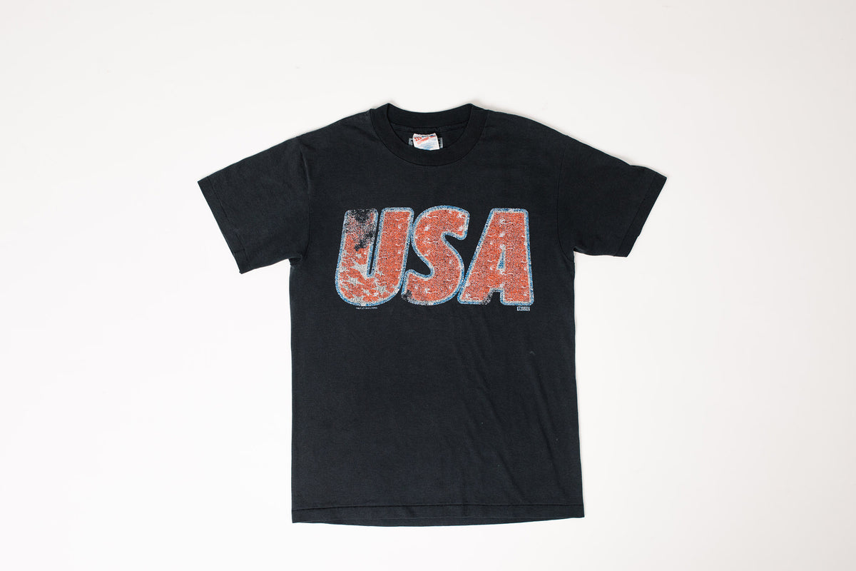 USA Vintage Upcycled Tee / Black – Taiste