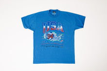 USA '94 "Soccer In America" Vintage Upcycled Tee / Royal