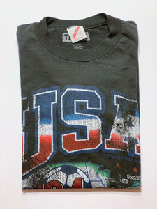 USA '94 "Soccer In America" Vintage Upcycled Tee / Black